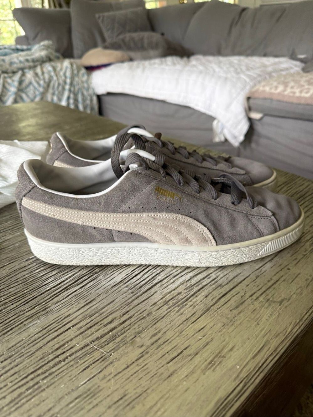Puma Mens Classic Gray Sneaker sz 11
